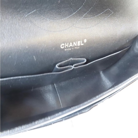 💎✨ BEAUTIFUL ✨💎 JUMBO CHANEL DOUBLE FLAP QUILTED CELEBRITY BAG - Picture 14 of 16